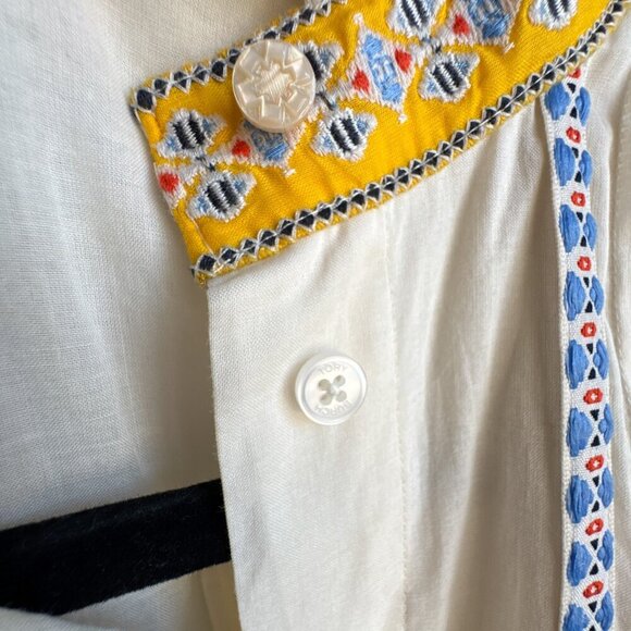 Tory Burch Embroidered Adriana Fit & Flare Dress Size 2 - Picture 4 of 15